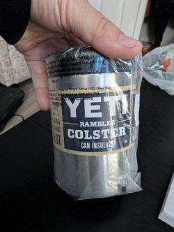 Brand New Yeti 12 oz, Rambler Colster Vacuum Insulated Can/Bottle Insulator