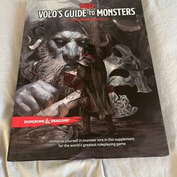 Dungeons & Dragons Volo Guild To Monster