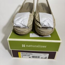 Naturalizer Bola Natural Slingback Wedge 7M