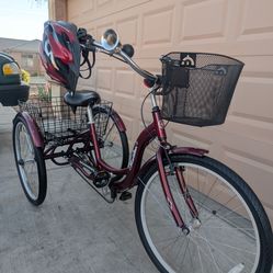 26* SCHWINN MERIDIAN UNISEX TRYCICLE CRUISER. Aluminum like New 👌🏼