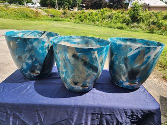 Set of 3 pots 13x14