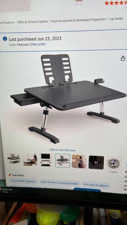 Portable Workstation And Lap Desk With Adjustable Height And Tilt