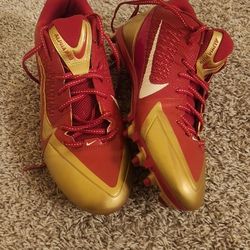 NIKE ALPHA PRO TD San Francisco 49ers NFL Football Cleats Size 12.5 