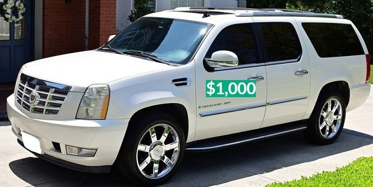 🔥💯$1.000 First owner 2OO8 Cadillac Escalade