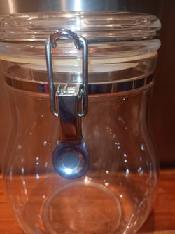 Glass Storage Jar with Clamp Lid