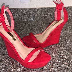 Sexy Red Wedges 