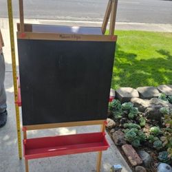 Doug & Melissa Wooden/ Folding Whiteboard / Chalkboard  - $20