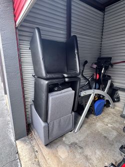 2 Grey Recliner 3 Black Chair
