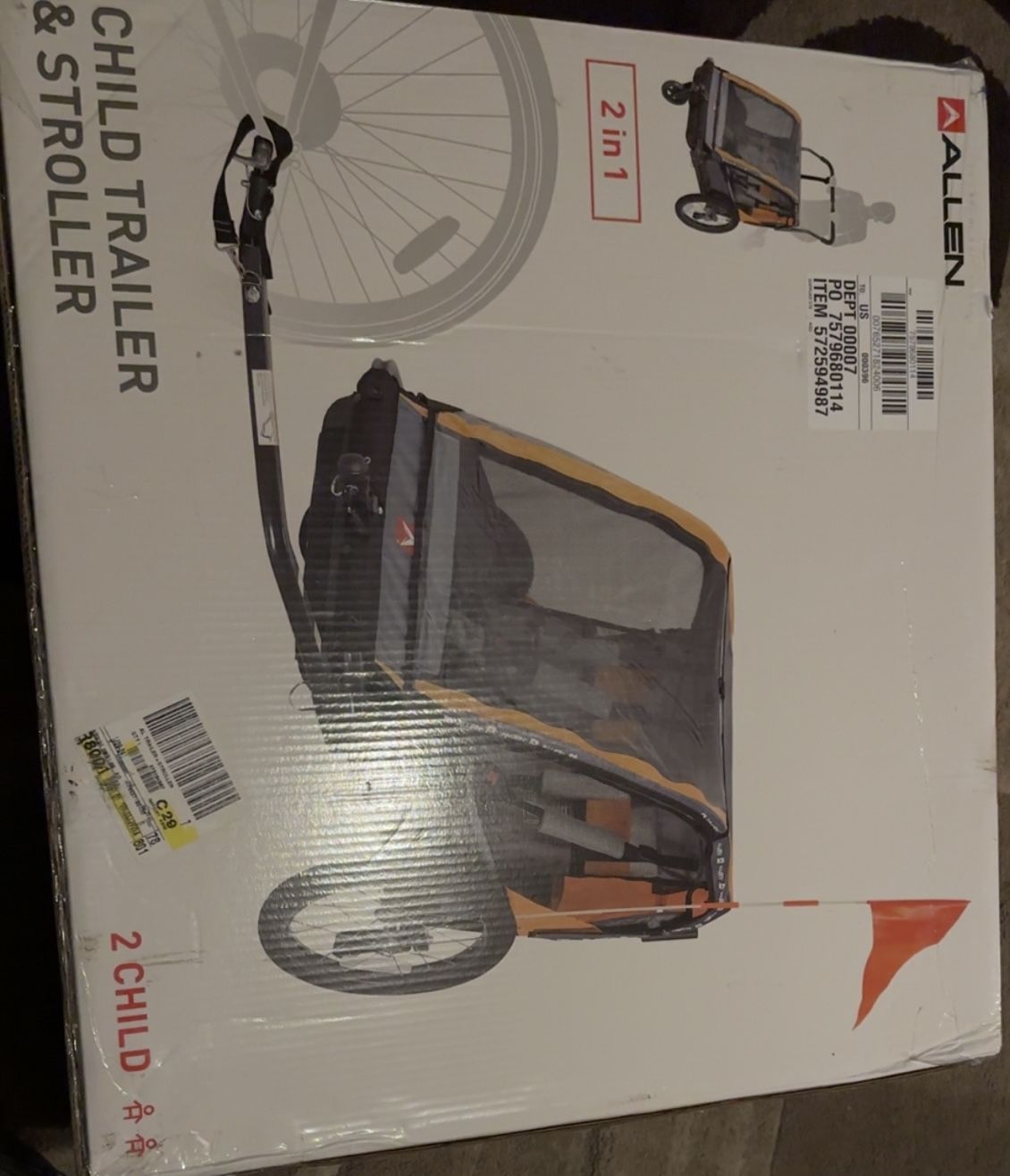 ALLEN 2IN1 CHILD TRAILER & STROLLER