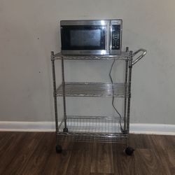 Microwave & Cart