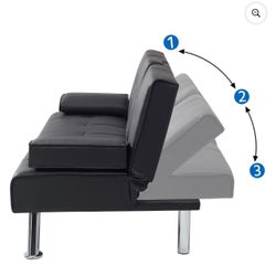 🛋️ Modern Futon Sofa Bed / Sofá Cama Futón – $80