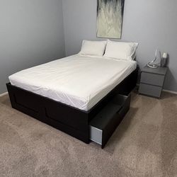 Queen Bed Frame + Mattress – Guest Room – $150 (Scottsdale)