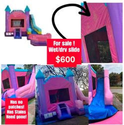 Girls water bounce moonbounce