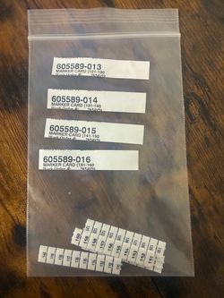 5 SHEETS 4687.6 DEK 6 FS 101-150 5x6 mm TERMINAL MARKERS 0(contact info removed)01 WEIDMULLER S SEMI SURPLUS (17168) 100% positive Message
