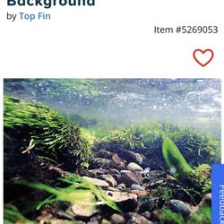 NEW Tropical & Riverbed Reversible Aquarium Background ** Retails For $13 An Absolute Steal @$6 !!**