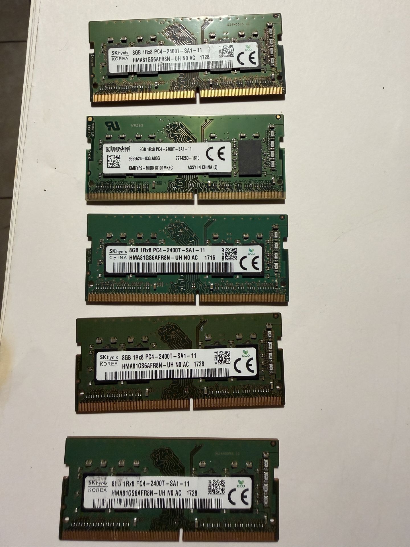 DDR4 Laptop Memory Lot Sodimm Read Description