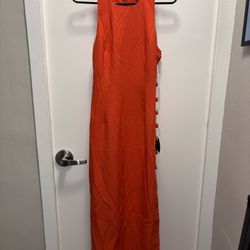 Lulus Orange Sleeveless Dress