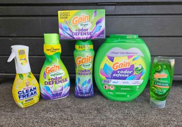 $50 Gain Large Laundry Cleaning Household Bundle Paquete Para Limpieza Lavar Gain