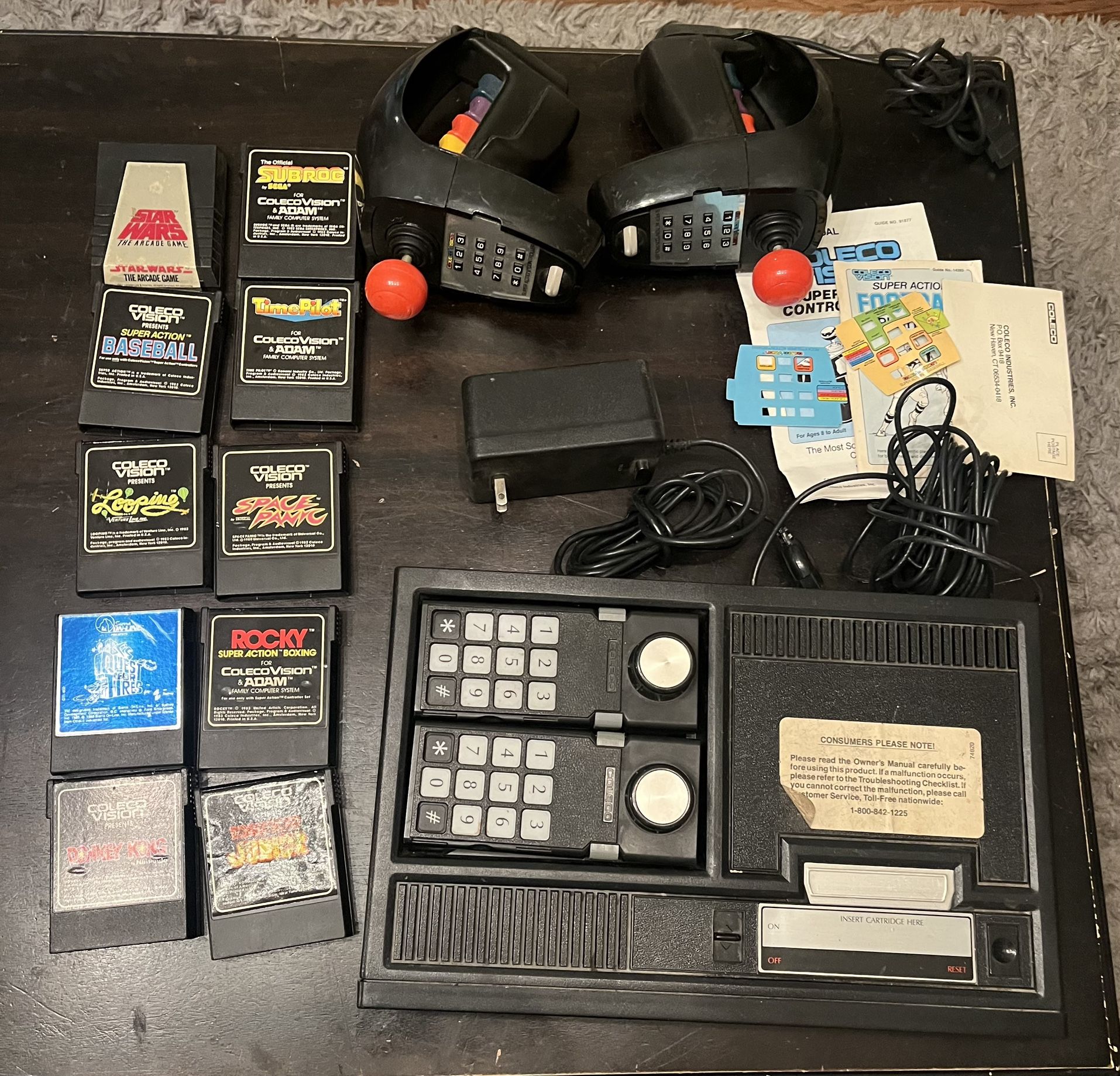 Coleco Vision Video Game System Bundle