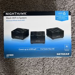 Nighthawk WiFi 6 system AX1800