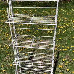 Beautiful white metal stand 