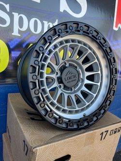 Set of 4 17” LOCK Mojave Wheels  Brand New  17x9” Rims Size