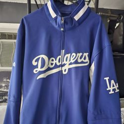 MEN'S LIKE NEW 100% AUTHENTIC VINTAGE MAJESTIC LOS ANGELES DODGERS THERMAL BASE JACKET SIZE 3XL.