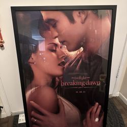 Twilight Breaking Dawn Saga Poster With Frame