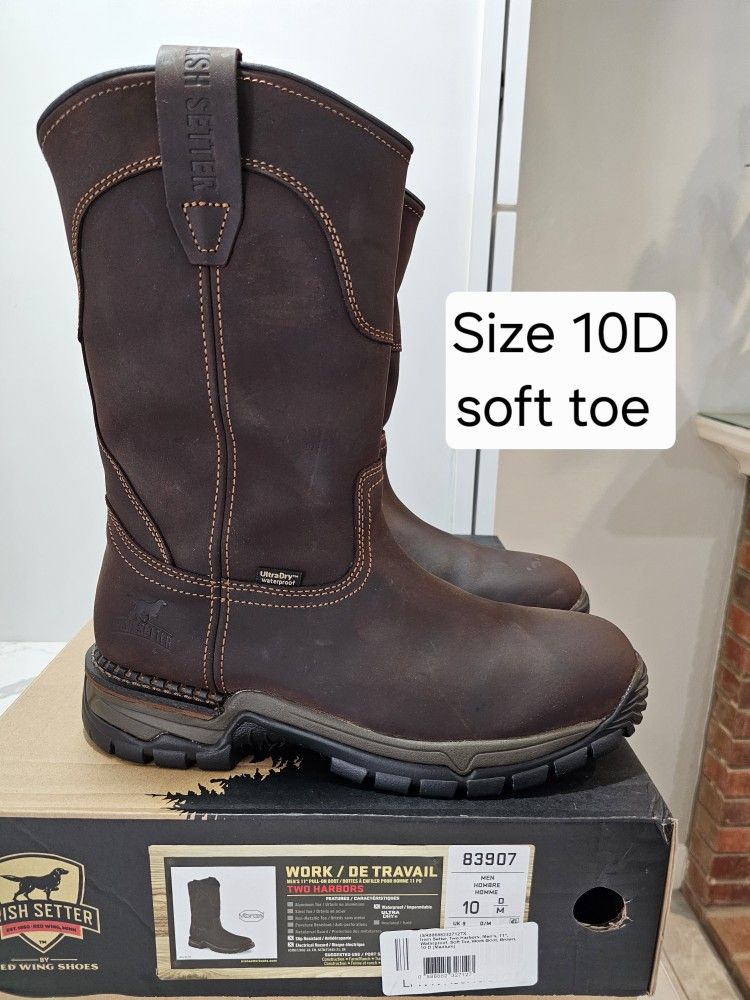 Red Wings Irish Setter Soft Toe Boots Size 10D