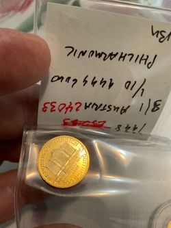 AUSTRIAN PHILHARMONIC 1/10oz GOLD coins-assorted