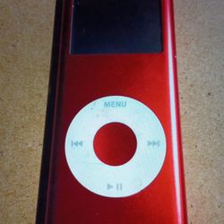 RARE RED APPLE IPOD NANO A1199 2ND GENERATION  EMC  NO. 2115 5 8 GB
