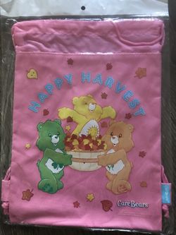 CAREBEARS Pink Drawstring Bag Backpack Care Bears