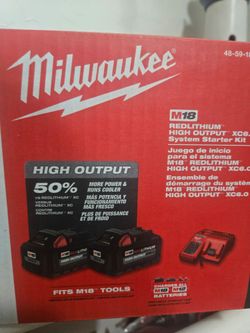 Milwaukee M18 XC6.0 High Output Starter kit