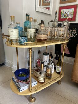 Genuine Vintage Aldo Tura Bar Cart