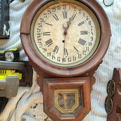 Antique Ingraham Dew Drop Wall Clock