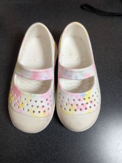 Kids Slip-On Shoes in Pastel Tie-Dye girls Size 8