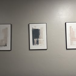 Framed Abstract Wall Decor