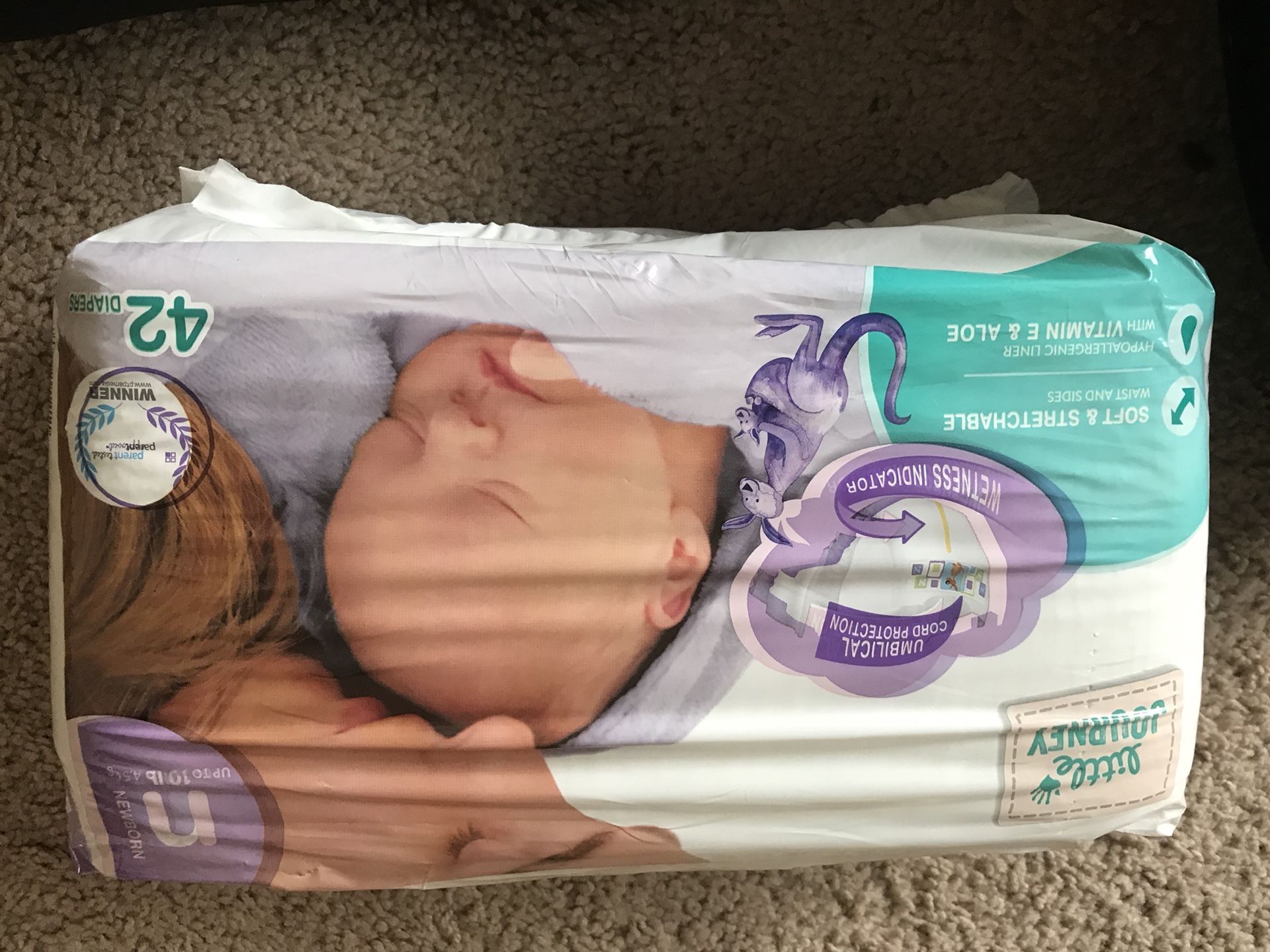 Little journey diapers Newborn size