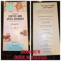 Martha Stewart compact coffee and spice grinder