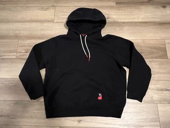 Nike Kyrie Irving Fleece Thick Pullover Hoodie Black Sweatshirt Men's Size XL