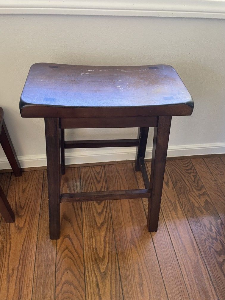 Wood Bench, Side Table, Stool