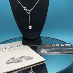 # 84- Moissanite Eternity Necklace - 1 Carat