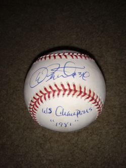 Dave Righetti signed MLB baseball