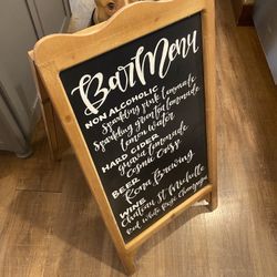 Chalk Wedding Sign