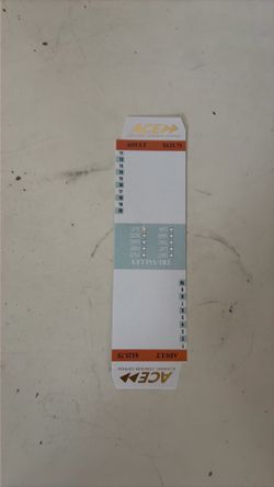 Ace rail paper tickets