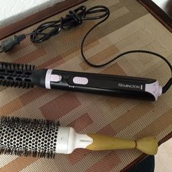 Remington Hair Curling Brush & Cricket Hair Brush 