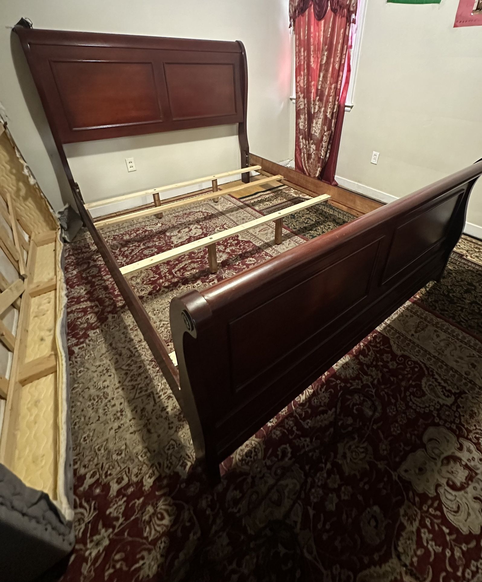 Bed Frame, Mirror And Dresser
