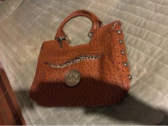 Orange Pebbled Michael Kors Bag