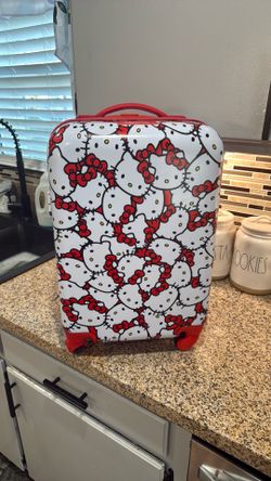 Red hello kitty suitcase