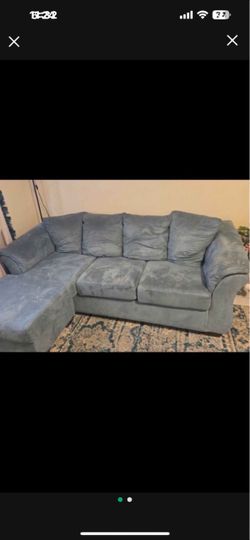 Teal sectional